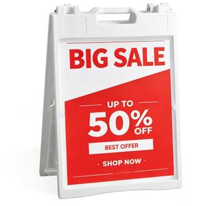 A-Frame Sign 24×36 Inch, Indoor & Outdoor Compatible