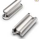 Asidrama 10 Pack 2 inch Brushed Satin Nickel Kitchen Cabinet Knobs Dresser Knobs Drawer Knobs Cabinet Hardware Zinc Knobs