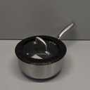 COOKER KING 3 Quart Stainless Steel Saucepan, Nonstick Sauce Pan, Ceramic Suce Pot with Tempered Glass Lid, Induction Pot Compatible with All Cooktops, Dishwasher & Oven Safe(PFAS/PFOA/PTFE Free)