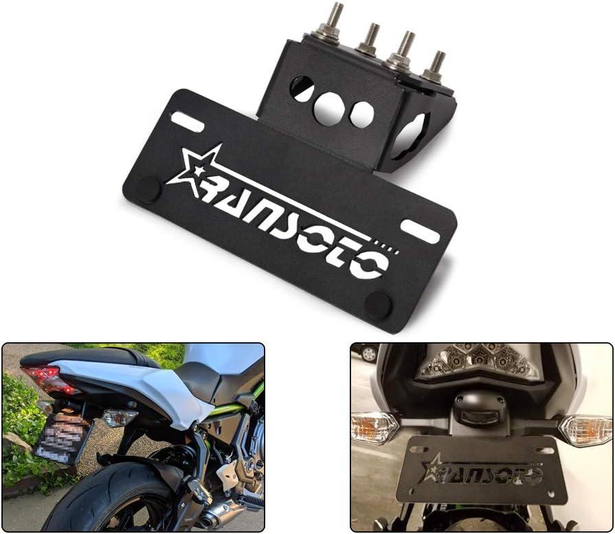 Fender Eliminator for 2017-2025 Kawasaki Z650/Ninja 650 ZX650 | Multi-Function Mount for License Plate, Turn Signals & Plate Light | No-Drill Installation Fender Eliminator for 2017-2025 Kawasaki Z650/Ninja 650 ZX650 | Multi-Function Mount for License Plate, Turn Signals & Plate Light | No-Drill Installation