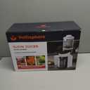 Cold Press Juicer, 400W Juicer Machines, 4.9" Wide Feed Chute Slow Masticating Juicer for Whole Vegetables & Fruits, High Juice Yield, Easy to Clean, Advanced Touch Sensing Switch (Silver Gray)