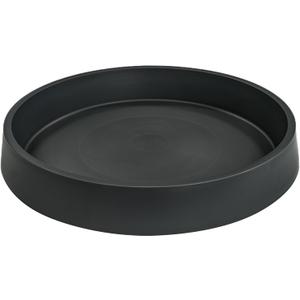 1 Pack Plant Saucer Tray for Ceramic Plastic Pots, 6 inch Plant Saucers for Indoors, Pot Saucers Trays, Flower Planter Water Drip Trays for Pots Base (6", Black)