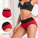 Eiggam Underwear for Women Cotton High Waist Panties Full Coverage Briefs Soft Strech Ladies Breathable Panties-Multi Pack (XL)