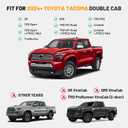 Roof Rack Cross Bar Compatible with 4th Gen Toyota Tacoma 2024-2026 Double Cab No Drill Rooftop Side Rails Aluminum Crossbars for Kayak, Surfboard, Canoe, Bike, Luggage & Cargo Carrier