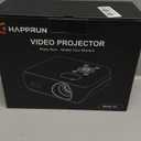 HAPPRUN Native 1080P Projector, Bluetooth Home Theater Movie Projector with Built-in Speaker, Compatible with Smartphone, HDMI, Fire Stick, PS5, Indoor & Outdoor Use - Without Google TV System