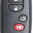 Smart Key Fob for Toyota Highlander, Alliskeys Keyless Entry Remote Control Key Fob Replacement Compatible with Toyota Highlander 2008-2014 HYQ14AAB 271451-0140 89904-48110 Black