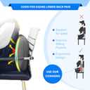 Portable Inflatable Orthopedic Seat Cushion – Adjustable Air Cushion for Office Chair, Car & Wheelchair – Ergonomic Donut Ring for Pressure Relief on Back & Thighs – Grey