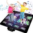 CORPER TOYS Electronic Dance Mat for Kids with Built-in Music and Adjustable Volume 2-Player Dance Pad Game Toys for Girls Boys Toddler Gift for Birthday Indoor Outdoor Activities