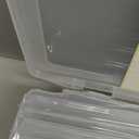 Photo Storage Box 4x6, 18 Inner Extra Large Organizer Acid-Free Photo Keeper Storage Case, Plastic Craft Storage Box for Stickers Stamps Seeds (Clear, 18 Boxes)