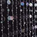 FlavorThings 3FTx6FT Faux Crystal Iridescent Acrylic Bubbles Beaded Curtain Doorway Curtains for Room Divider Closet Party Wedding Kids Bedroom Backdrop Decoration (36"W x 72"L (Pack of 1))