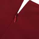 Women's Black Formal Fishtail Dresses Cocktail Wedding Guest Dress Short Sleeve Elegant V Neck Party Gowns (Red)