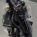 Heavy Duty keypad Double Door Handleset with Lock for Front Door, Electronic Keyed & Dummy Set, Matte Black Finish