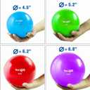 Yes4All Weighted Toning Balls for Exercise, Soft Medicine Balls for Exercise, Pilates, Yoga, Balance, Flexibility, 2-10lbs, 2lbs x2