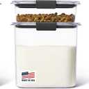 Rubbermaid Brilliance Pantry Food Storage Container Set, BPA-Free, Airtight & Leak-Proof, Clear, 8-Piece, Dishwasher Safe, Set of 4 Assorted Containers