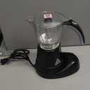 IMUSA 6 or 3 Cup Electric Espresso Maker Black Coffee Machine for Cuban Coffee, Moka and Espresso Drinks