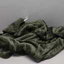 Walensee Fleece Blanket Plush Throw Fuzzy Lightweight (Throw Size 50”x60” Olive Green) Super Soft Microfiber Flannel Blankets for Couch, Bed, Sofa Ultra Luxurious Warm and Cozy for All Seasons