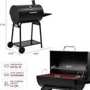 Royal Gourmet CC1830 28 Inch Barrel Charcoal Grill with Warming Rack, Outdoor BBQ Grill with 626 Sq. In. Grilling Space for Backyard, Patio and Parties, Black