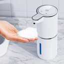 Automatic Foaming Soap Dispenser,380ml Wall Mount Touchless 4 Gear Adjustable Electric Soap Dispenser,USB Rechargeable with Sensor for Bathroom,Kitchen,Office (White)