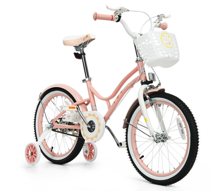 18 Inch Kids Adjustable Bike with Training Wheels