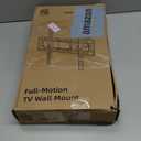 Outdoor Full Motion Weatherproof TV Wall Mount for 26-65 inch Flat/Curved TVs up to 88 lbs, Heavy Duty Swivel TV Mount with Single Stud Design,Smooth Extension,Max VESA 400x400mm,HC3402