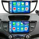 4+64G Upgrade Android Car Radio Stereo for Honda CRV 2012 2013 2014 2015 2016, 9 Inch Touch Screen Head Unit with Wireless Carplay Android Auto GPS Navigation FM 5G WiFi Bluetooth SWC HD Backup Camera