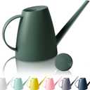 Watering Can for Indoor Outdoor Plants, Modern Small Watering Cans with Removable Nozzle, Long Spout Watering Can for Indoor Bonsai Plants Garden Flowers 1/2 Gallon 1.8L 60OZ (Dark Green)