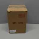 karyfine Oval Glass Pendant Lamp Shade Only Art Glass Light Covers for Kitchen Island Pendant Light Fixtures Replacement Shade for Mini Pendant Light (Brown Stripes)