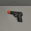 Rubber Training Pistol, 7 Inch, Yellow, Law Enforcement Practice Replica (Black)