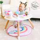 Move2Play 4-in-1 Baby Activity Center | Montessori-Inspired Design | 8 Interactive Toys | Tummy Time, Exersaucer & Toddler Table | Shower Gift | Essential | Must Have for 3, 6, 12 Month Old (Rainbow)