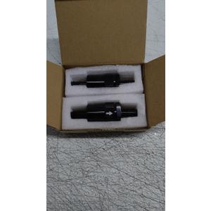 3/8" Billet Inline Fuel Filter 30 Micron Anodized Aluminum Black 2pcs 