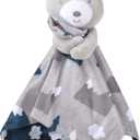 Minky Animal Snuggler Lovey Blanket for Kids, Babies, Boys, Girls, Gender Neutral Security Blanket with Stuffed Animal (Beloved Snowcap Bear)