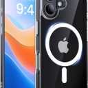 Magnetic for iPhone 17 Case,[Anti-Slip][Compatible with MagSafe][Military Grade Drop Protection] Shockproof Protective Translucent Matte Phone Case for iPhone 17 Case,Clear