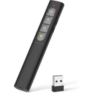 PowerPoint Clicker Presenter 2.4GHz Wireless Presenter Pointer Open Hyperlinks Slide Volume Control