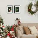 upsimples 9x12 Picture Frame Set of 5, Display Pictures 6x8 with Mat or 9 x 12 Without, Wall Gallery Photo Frames, Black