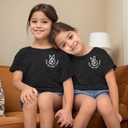 Big Sister Shirt Toddler in My Big Sister Era Shirts Promoted to Big Sister Tees Baby Girls Announcement Short Sleeve Tops (1-2T, Dark Grey)