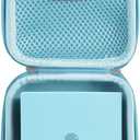 3 x Hermitshell Travel Case for Phomemo M02 / Phomemo M02 Pro/Phomemo M02S Mini Sticker Printer Maker (Light Blue) (Small)