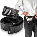 BELTAWAY Tuck N Stay Shirt Stays for Men, Designed to Keep Shirt Tucked All Day, Extra Gripping Elastic Belt, Durable & Discreet, Perfect for Work & Casual Wear, One Size, Designed in USA (Black)