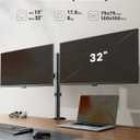 ErGear Dual Monitor Stand, Heavy Duty Adjustable Monitor Desk Mount for 2 Screens up to 32 Inches, Fully Adjustable Height, Tilt, Swivel, Rotate, Supports 17.6 lbs per Monitor Arm, Easy Installation