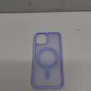 SUPFINE Magnetic for iPhone 14 Case & iPhone 13 Case (Compatible with MagSafe)(Military Grade Drop Protection) Slim Translucent Matte Shockproof Phone Cover, Blue Purple