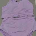 Two Piece High Waisted Swimsuits - Women Tummy Control Bikini Modest Bathing Suit 2PC 2025 Size L