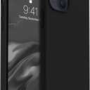 AOTESIER Compatible with iPhone 15 Case, Full Body Food-Grade Silicone Wear-Resistant, Anti-Drop Protection with Soft Anti-Scratch Microfiber Lining Phone Case for iPhone 15, 6.1 inch, Black