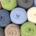 Aeelike Soft Yarn for Crocheting, 4 Skeins Soft Yarn #5 Fluffy Yarns Each 100g (3.52 oz) 50m (54.7 Yards)- Flexible Bulky Yarns for DIY Crafts Making Blanket Scarves Hat, Milky White