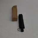 Auto Open Close Umbrella - Ultra Light Compact Travel & Backpack Size for Women and Men, UPF 50+ Eco-Friendly Sun Protection & Windproof Rain Umbrella with UV Defense (Black-1)