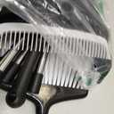 Broom with Dustpan Combo Set 54" Long Handle Angle Broom and Dust Pan for Home Office Cleaning Sweeping (Black and Grey)