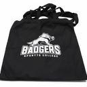 Personalized Custom Design Cotton Canvas Tote Reusable Shopping Bagblack small 5pcs