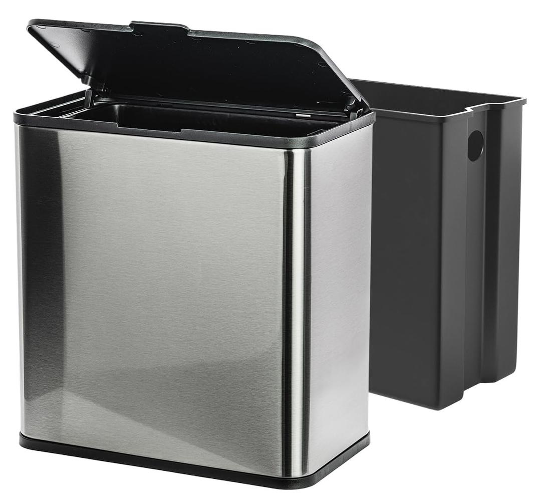 Sanitary Napkin Disposal Receptacle, Tampon Disposal Bin -Wall Mounted Trash Can for Bathroom with Removable Container for Improved Hygiene. Easy Mount to Any Wall/Partition. Includes No-Drill Option