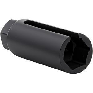 Oxygen Sensor Socket with Side Wire Cutout 3/8 Inch Drive x 7/8 (22mm) fits All Vehicle O2 Removal and Installation Offset Oxygen Sensor Socket (Black)