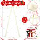 2 x Velvet Bows for Christmas Tree, 23.6x11.8 Inch Large Vintage Velvet Christmas Bows Xmas Tree Door Wreath Staircase Bow Ribbon Decor Indoor Outdoor Xmas Decorations (Mix Color, 12pcs, Style 4)