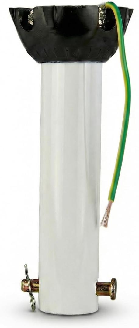 Ceiling Fan Extension Rod,Ceiling Fan Downrod with Ball Head,Downrod Extension for Fan, Outside Diameter, Boom Suitable for a Wide Range of (white, 4 Inch)