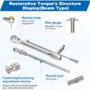 Universal Implant Driver Kit, High Precision Dental Implant Torque Wrench, 16pcs Screwdriver for Dental Implant, Torque Value of 10-70Ncm, Autoclavable Universal Implant Kit